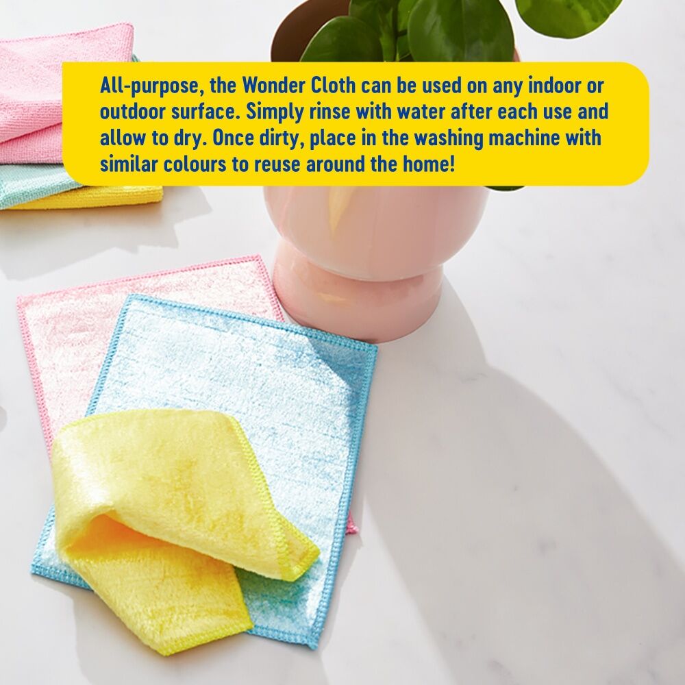Oates 12x3pc Oates Wonder Cloth Natural Fibre Super Absorbent Multi-Purpose (12 Pack) — image 7