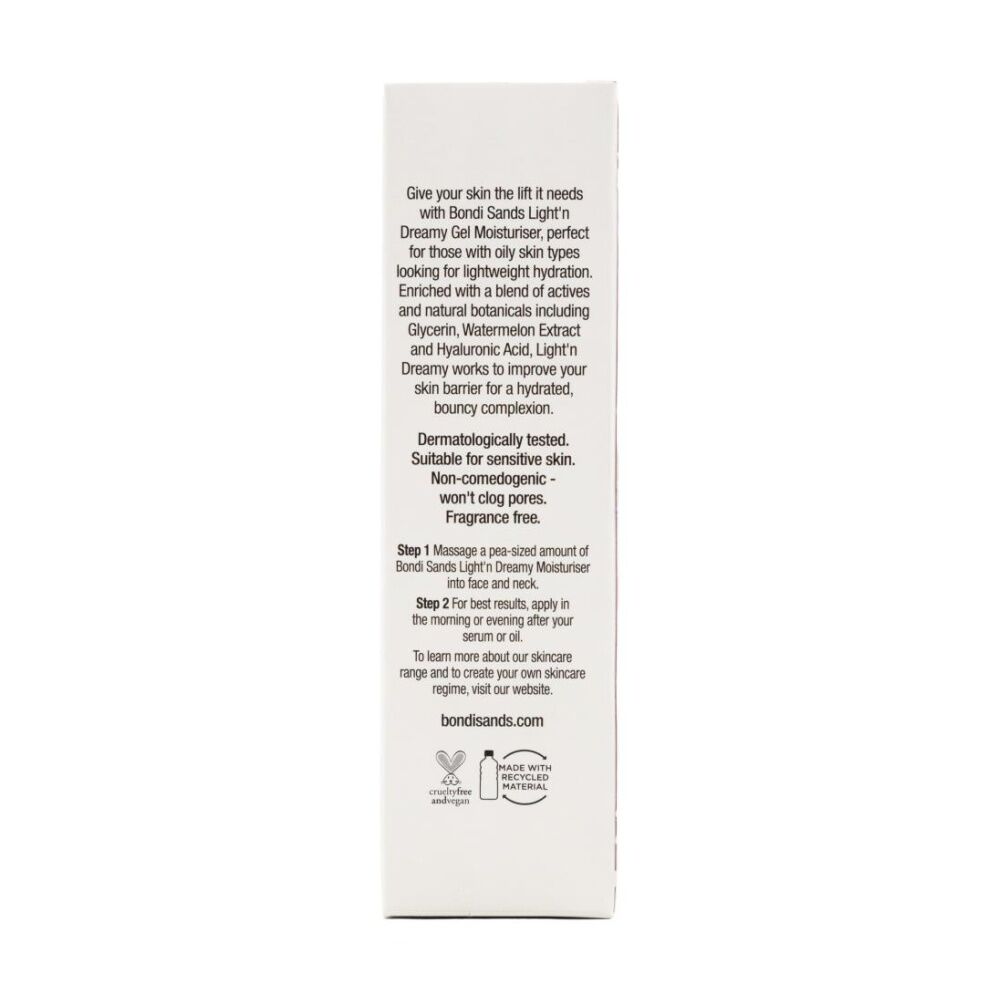 Bondi Sands Gel Moisturiser Light N Dreamy Glycerin Watermelon Extract 50ml (12 Pack) — image 3
