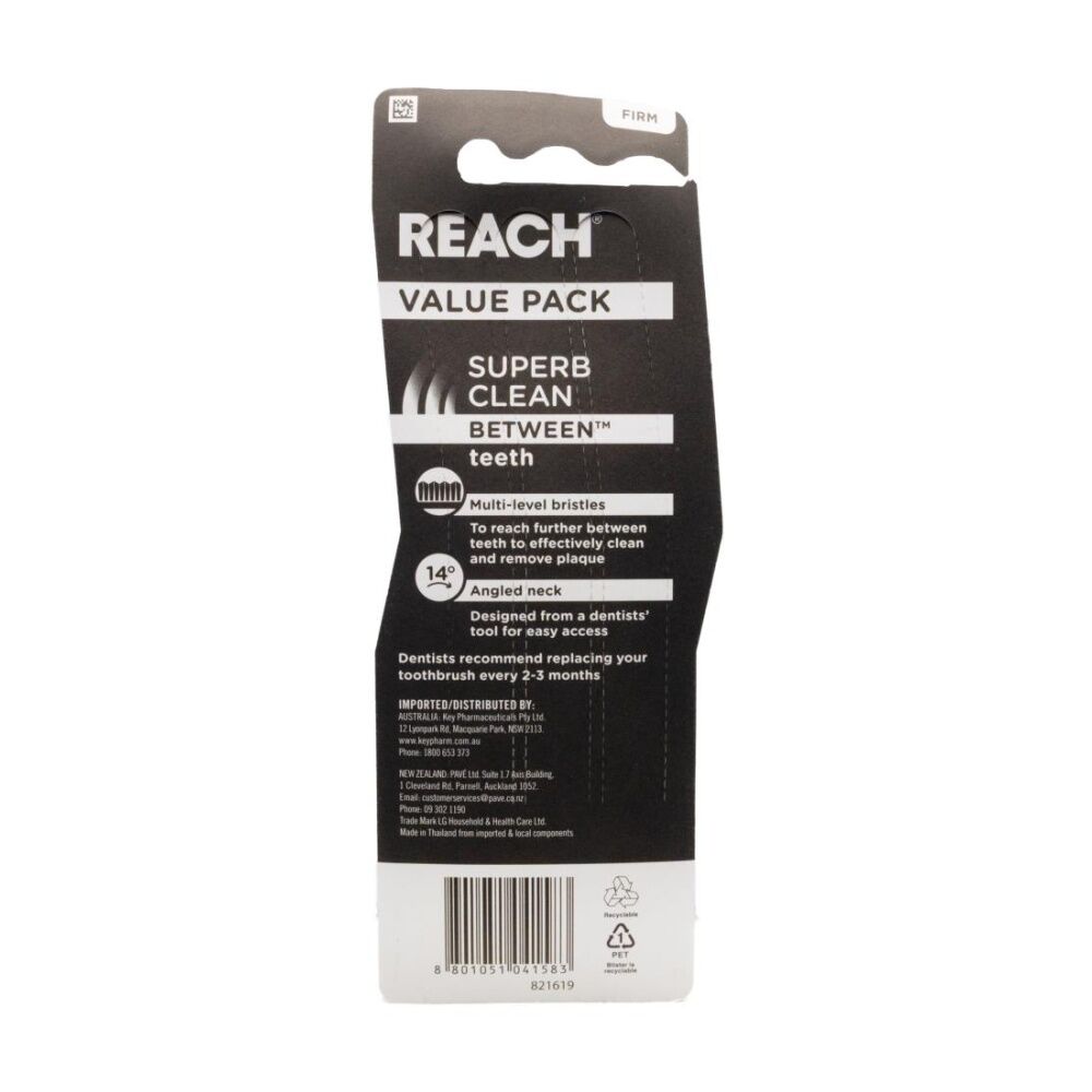 Reach Toothbrush Superb Clean Firm Value Pack Oral Multi-Level Bristles (3 Pieces) — image 2