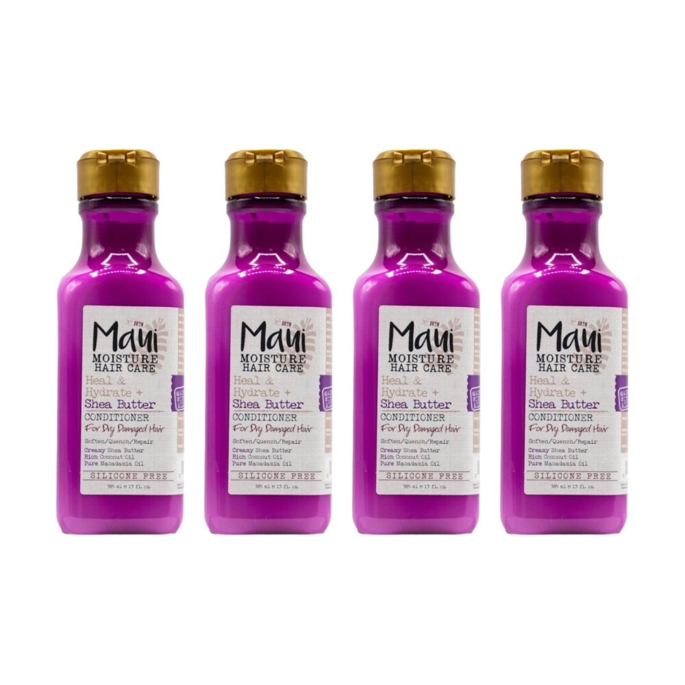 Maui Moisture Heal & Hydrate Conditioner Dry/Damaged Hair 385mL Shea Butter (4 Pack)