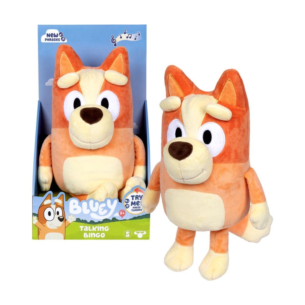 Bluey S2 Talking SFX Plush Bingo Single Pack 12 Inch Soft Deluxe Fabric With 9 Phrases — image 2