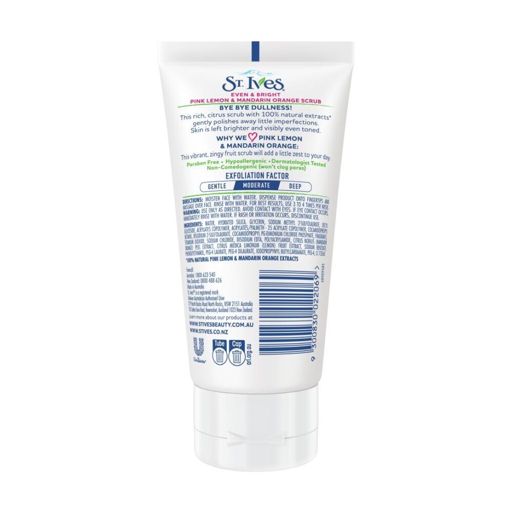 ST Ives Scrub Even And Bright Pink Lemon Mandarin Orange 150mL St Ives — image 2