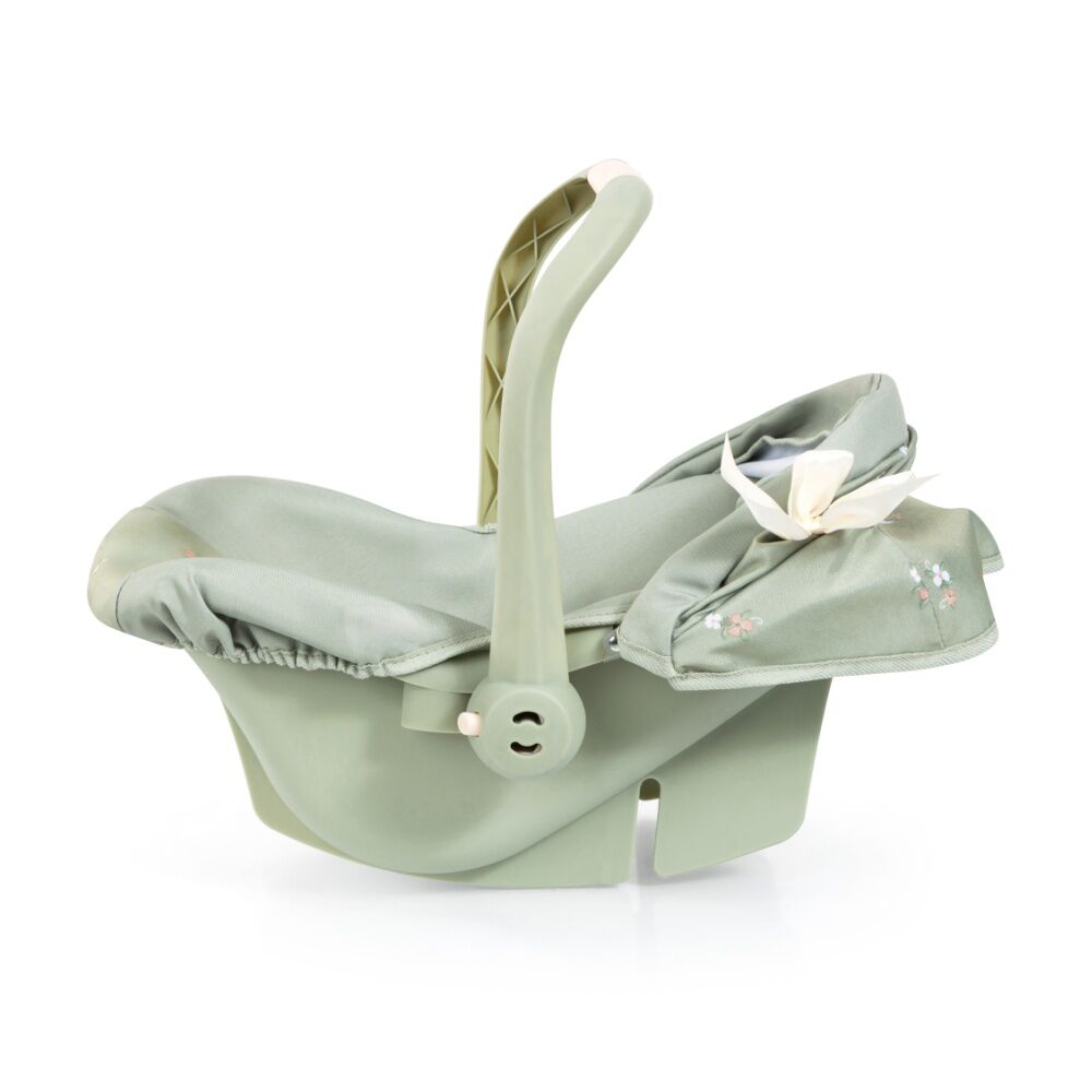 Bayer Car Capsule Doll Car-Seat Sunshade Seat Belt Soft Sage Green 46cm Bayer — image 2