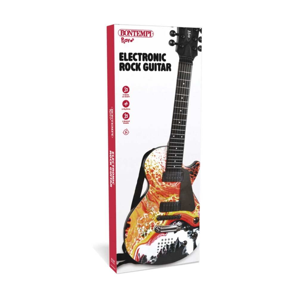 Bontempi Electronic Rock Guitar 6 Strings With Shoulder Strap 560mm — image 3