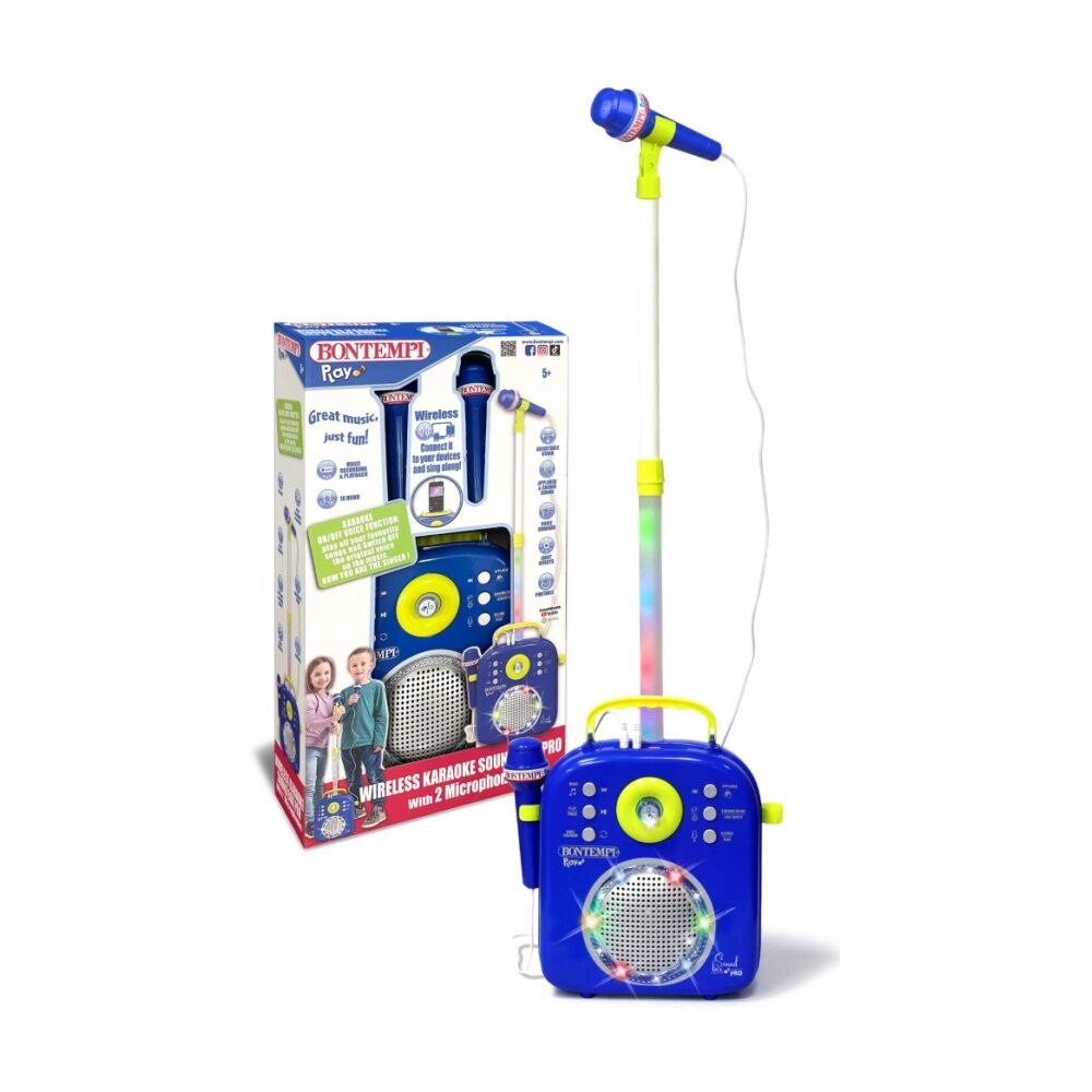 Bontempi Karaoke Wireless Sound Box With 2 Microphones And Light Effects Bontempi — image 2