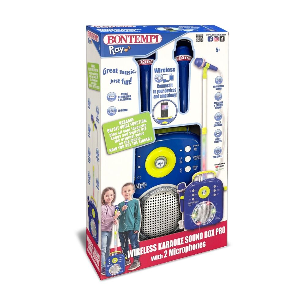 Bontempi Karaoke Wireless Sound Box With 2 Microphones And Light Effects Bontempi — image 3