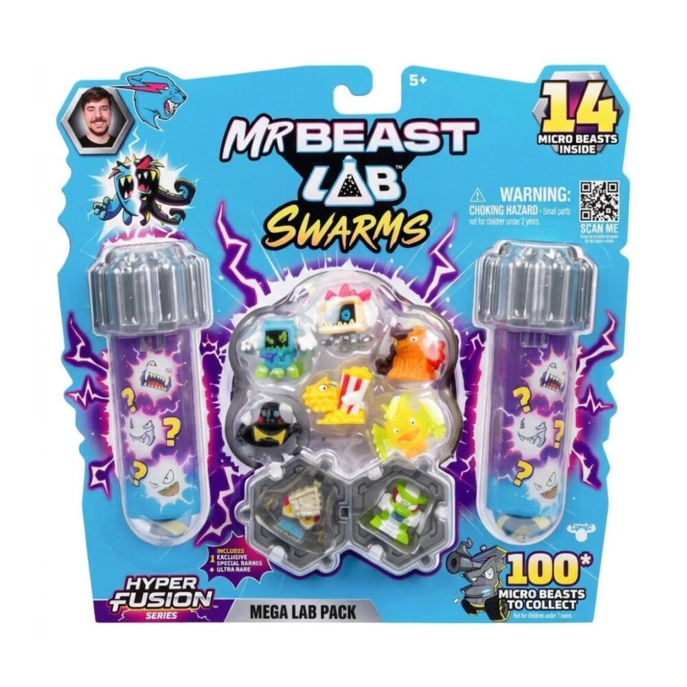 Mrbeast Lab Swarms S3 Mega Micro Beasts Collectible Assorted (14 Pieces)