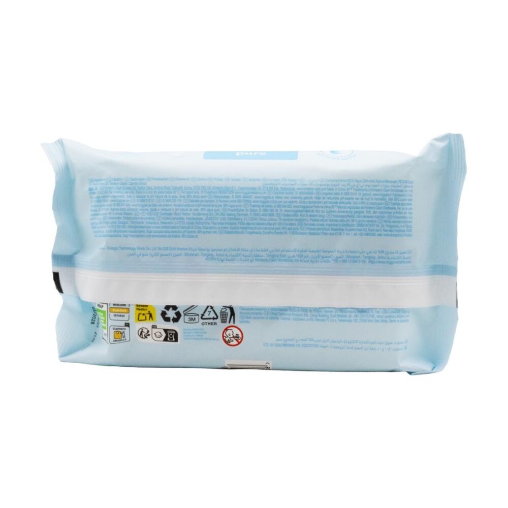 Huggies Baby Wipes Pure Soft Gentle Care Restores Natural Skin pH (48 Pieces) — image 2