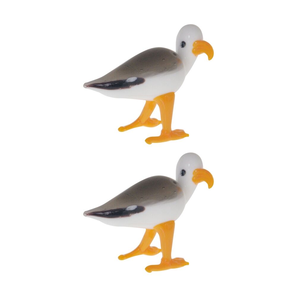 Gibson Gifts Artisan Glass Seagull Home Decoration Sculptures/Figurines (2 Pack)