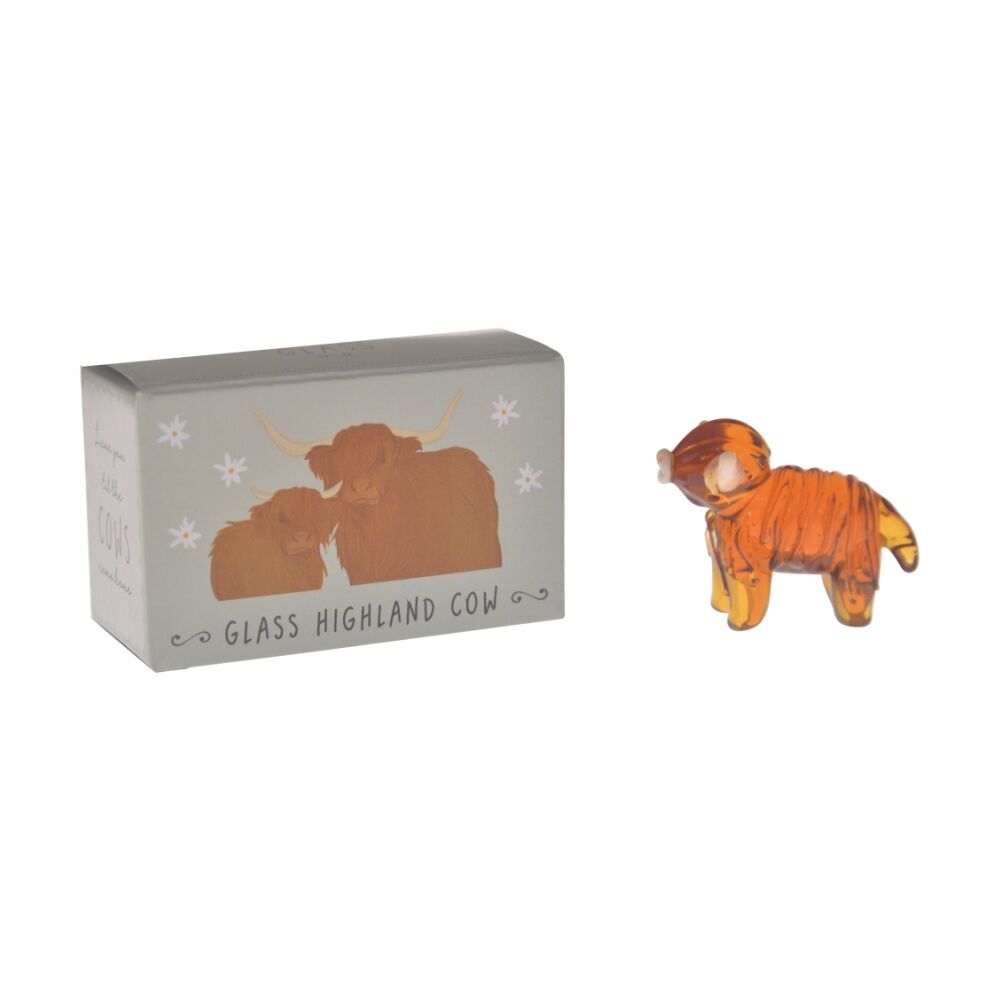 Gibson Gifts Artisan Glass Highland COW - Handcrafted Decorative Collectible Animal Figurine - Matching Illustrated Gift Box - Home Decor Sculpture - — image 2