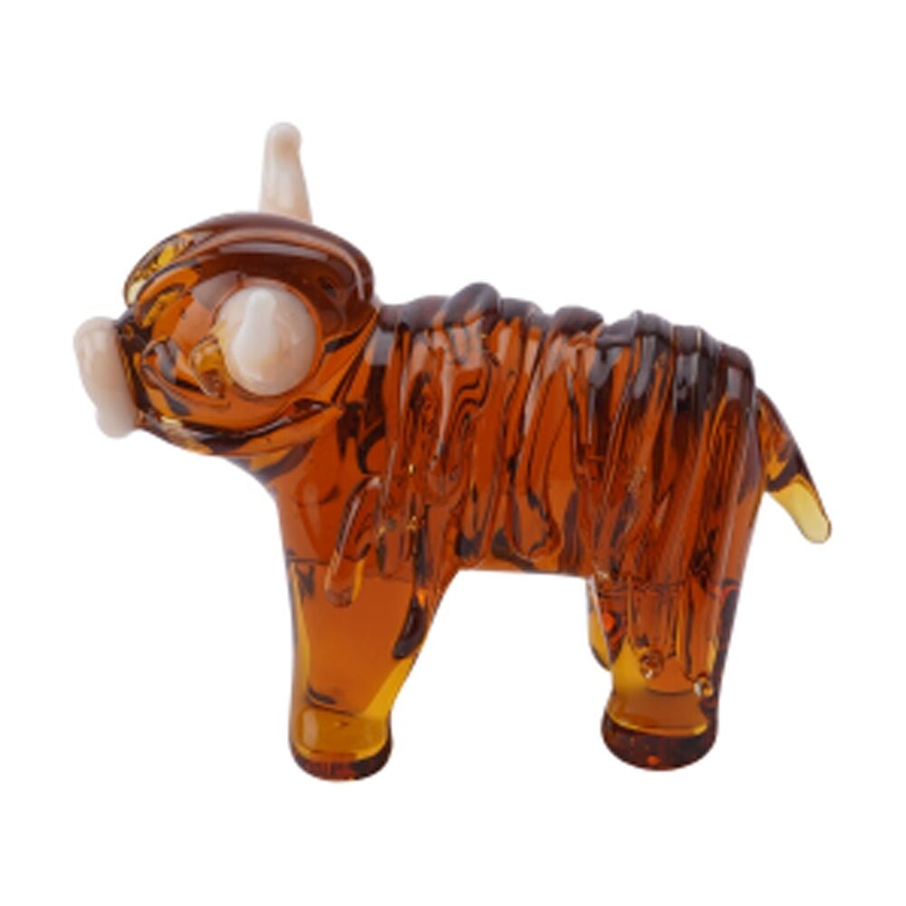 Gibson Gifts Artisan Glass Highland Cow Home Decoration Sculptures/Figurines (2 Pack) — image 5