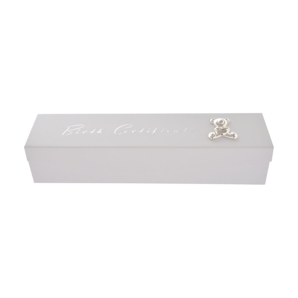 Gibson Gifts Birth Certificate Elegant Box Memory Keepsake White (2 Pack) — image 2