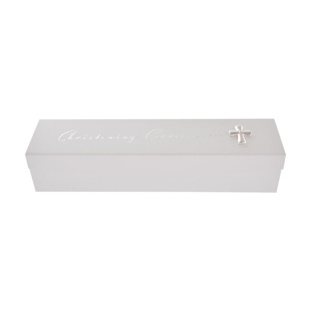 Gibson Gifts Christening Certificate Elegant Box Memory Keepsake White (2 Pack) — image 2