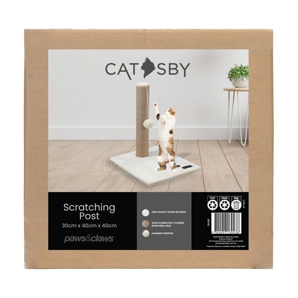 Paws and Claws Pet Catsby Cat Scratching Post Sisal Rope Assorted 30x40x40cm — image 3