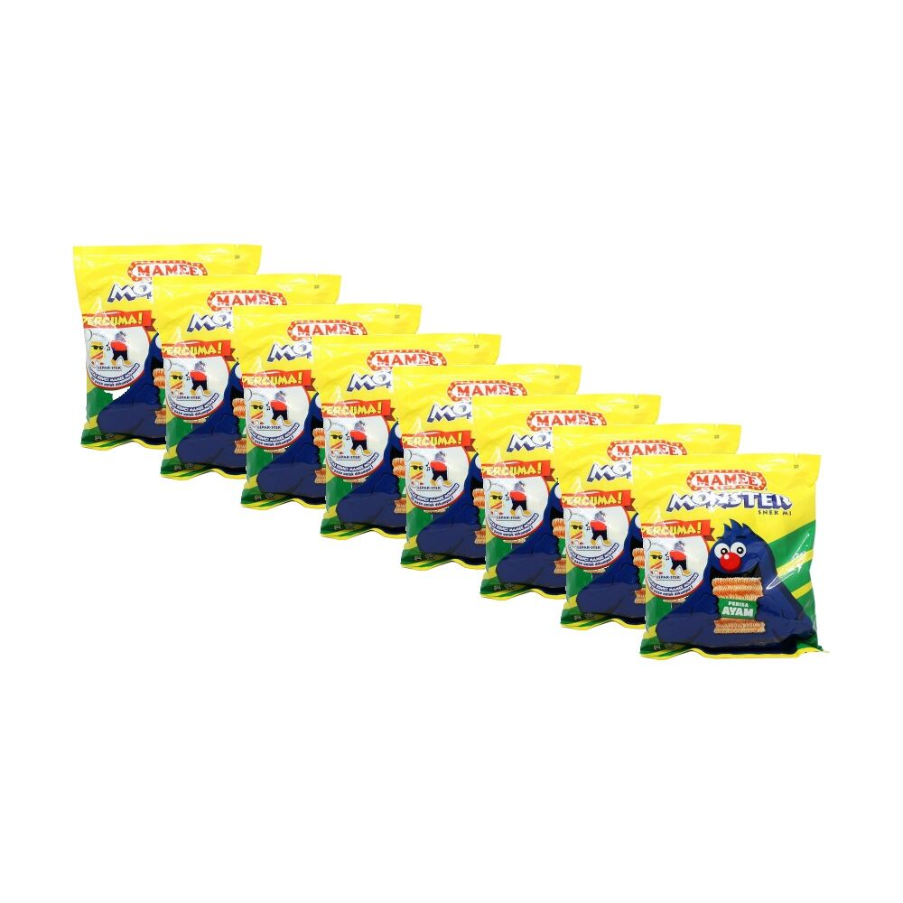 Mamee Monster Noodles Snack Pack Perisa Ayam Flavoured 25g (8 Pieces)