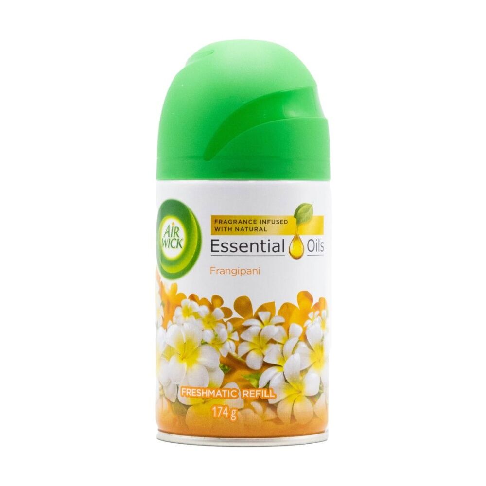 Air Wick Freshmatic Spray Refill Essential Oils Smooth Frangipani 174g (6 Pack) — image 2
