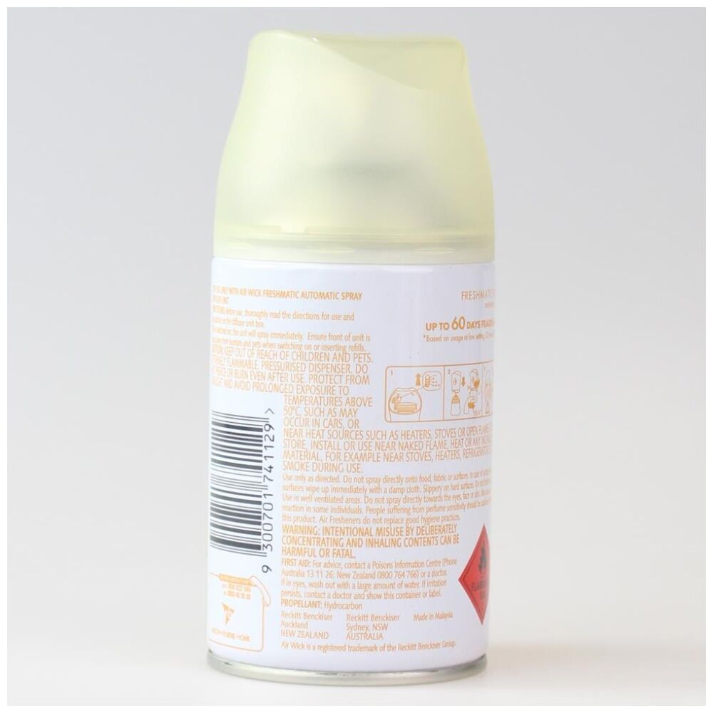 Air Wick 174g Freshmatic Spray Refill Essential Oils Vanilla & Soft Cashmere — image 2