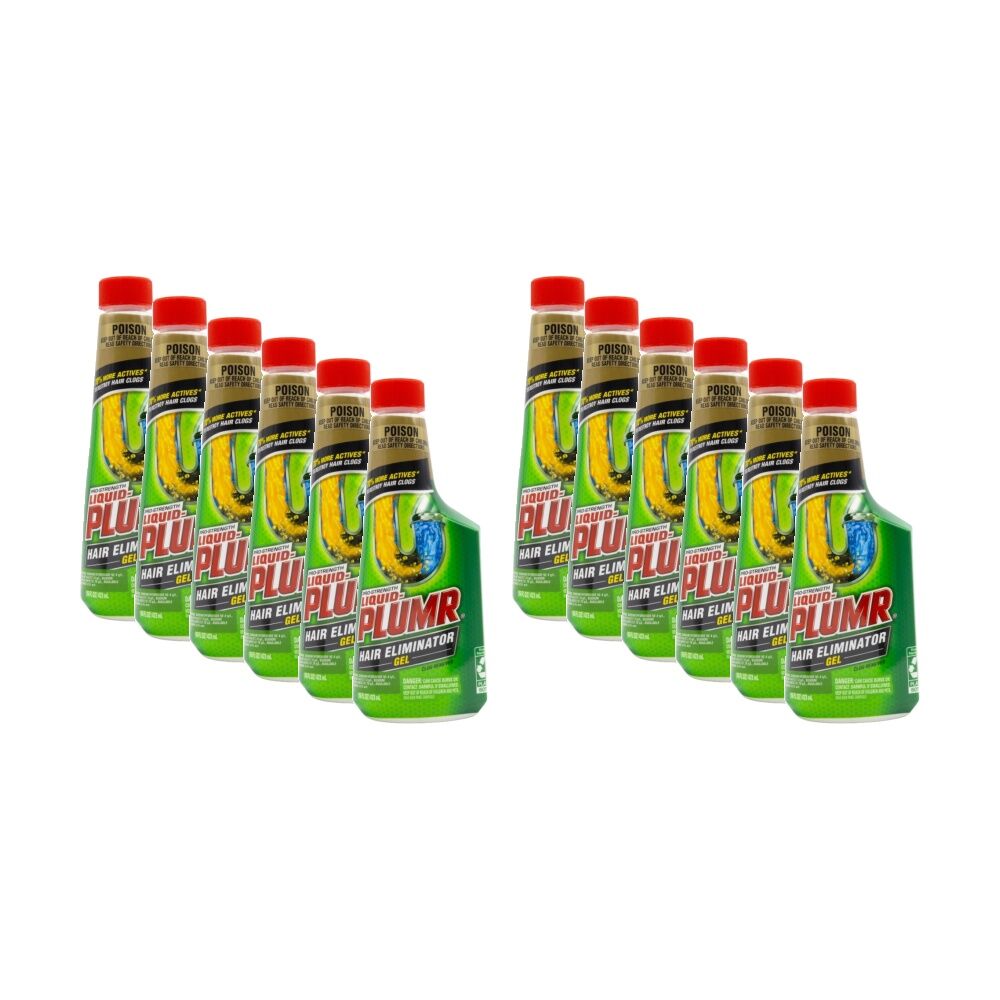 Liquid Plumr Pro Strength Hair Eliminator Gel Clog Remover 473mL (12 Pack)
