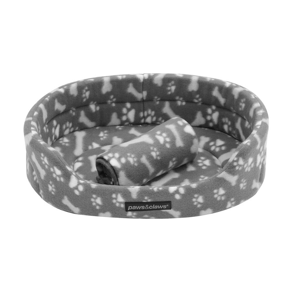 Paws and Claws Dog/Cat Pet Polar Fleece Bed & Blanket Set Mixed Size (10 Pieces) — image 5