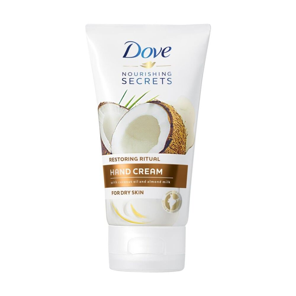 Dove 75mL Hand Cream Body Love Restoring Care With Coconut Oil And Almond Milk For Dry Skin 75mL