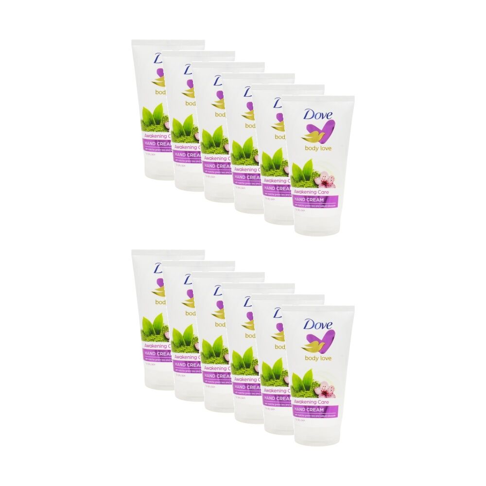 Dove Body Love Awakening Care Hand Cream Matcha Green Tea Sakura 75mL (12 Pack)