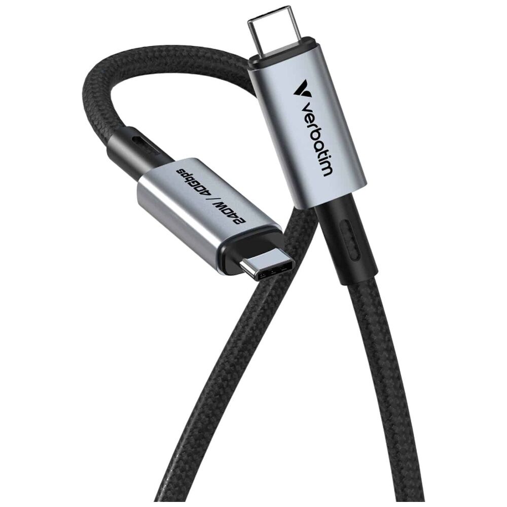 Verbatim 120cm USB-C-to-USB-C 240W 40GPS Device Charger Cable Cord — image 4