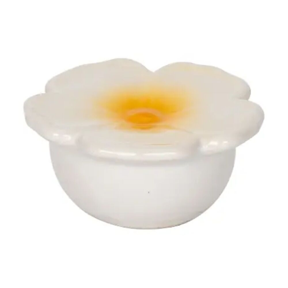 A.Fresco Frangipani Ceramic Decorative Floating Water Feature Pond Ornament (4 Pack) — image 2