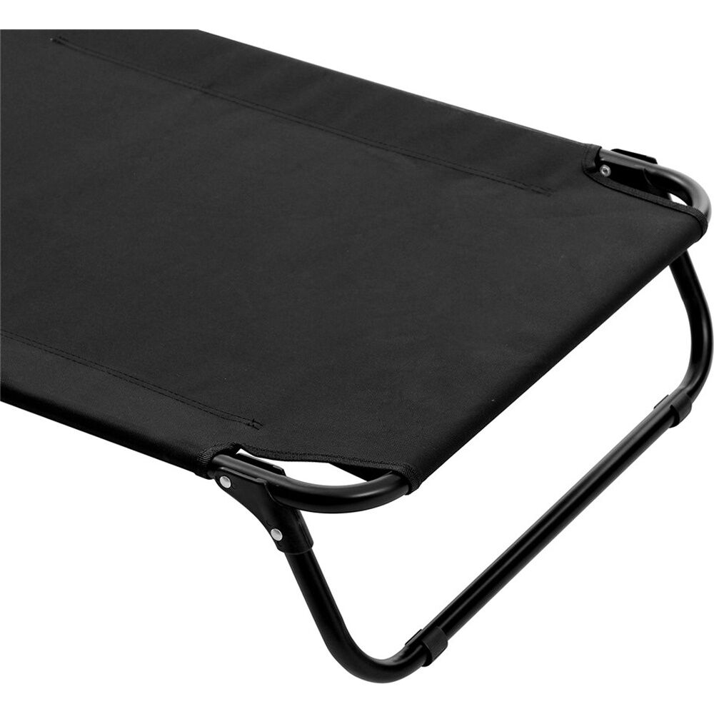 Paws and Claws Medium Foldable Elevated Dog Pet Bed Black 80x55x18cm — image 7