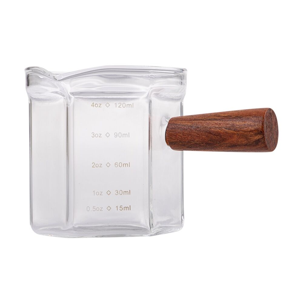 Casabarista Espresso Shot Glass w/ Wooden Handle & Spout 120ml Casabarista — image 2