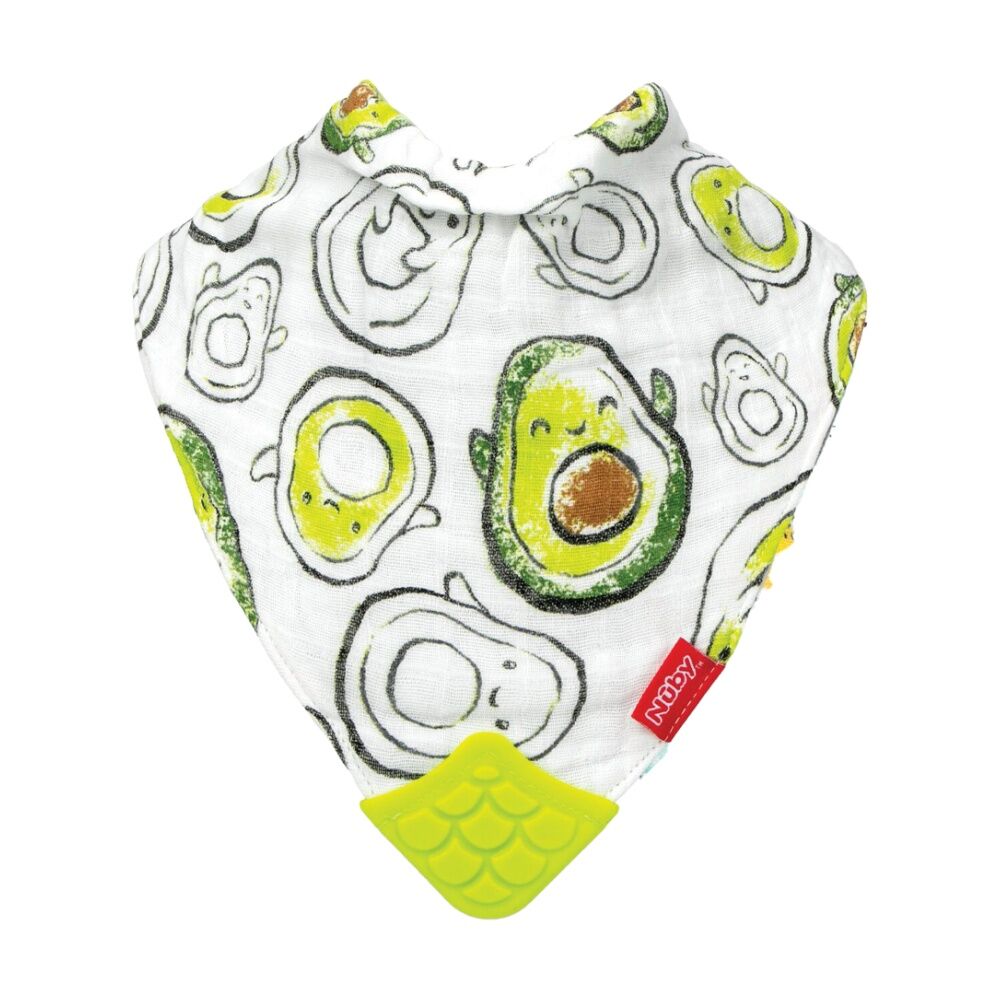 Nuby Bandana Bibs Cotton Muslin Soft Absorbent Multicolour 3m+ (2 Pieces)