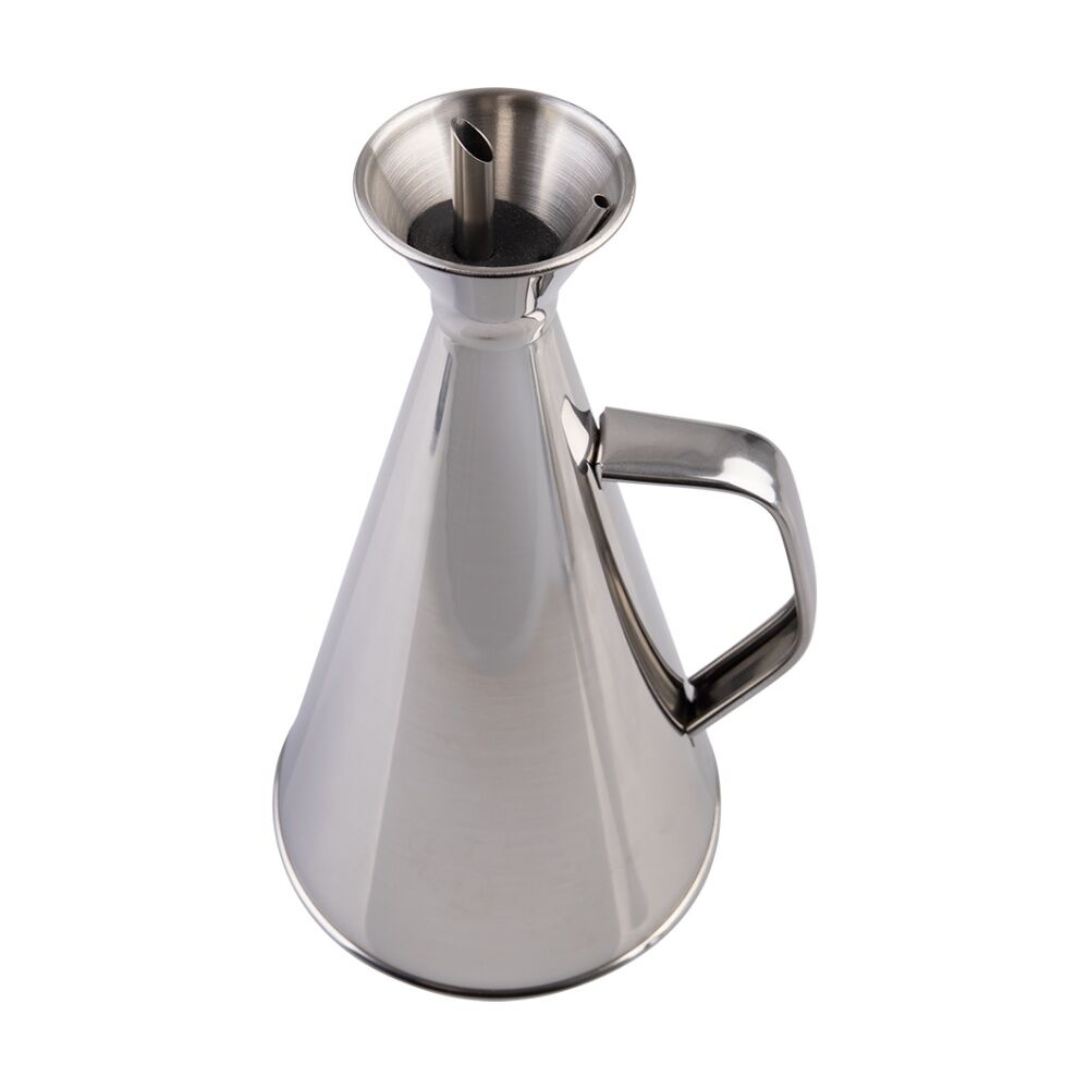 Appetito Durable Stainless Steel Oil Can w/ Vented Spout 500ml (2 Pack) — image 5
