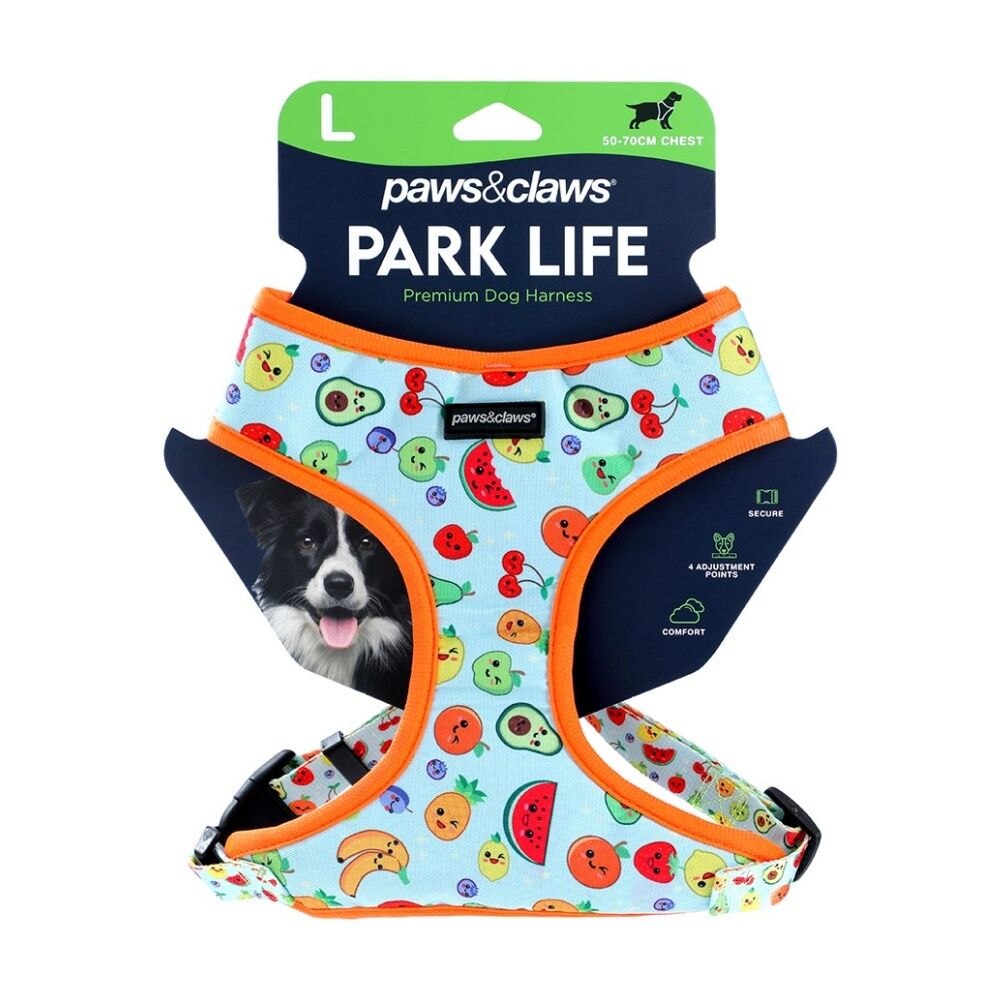 Paws and Claws Park Life Printed Pet Dog Harness Large 50-70cm Assorted (6 Pack) — image 8