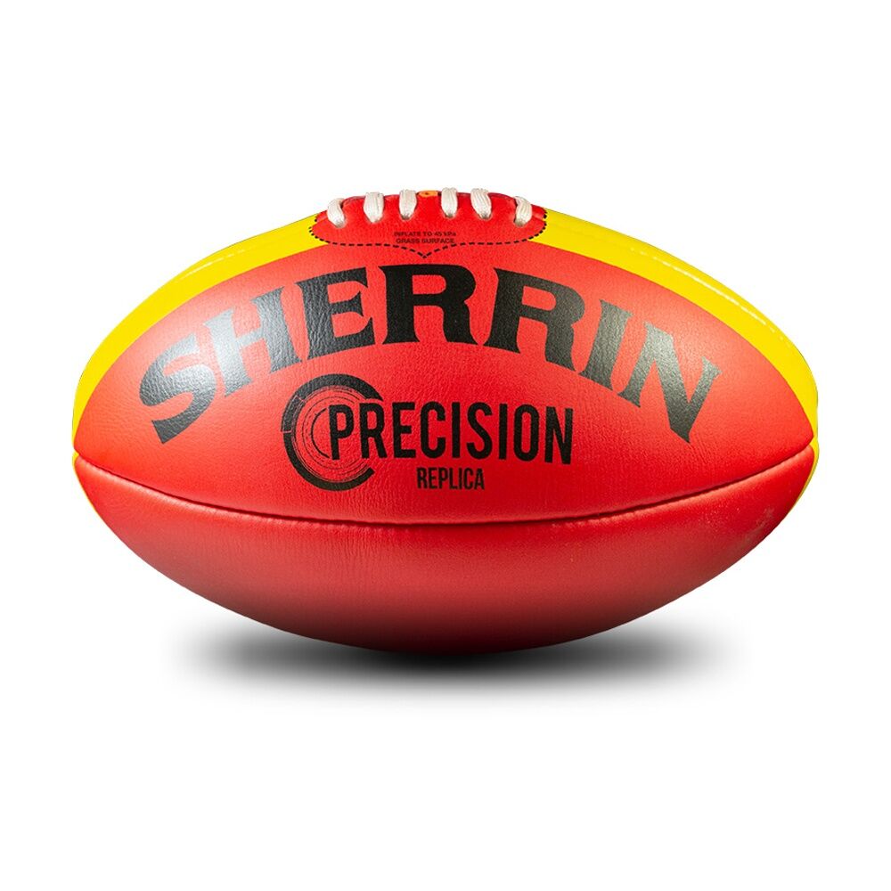Sherrin Size 2 Precision Replica Red Leather AFL Training Football — image 2