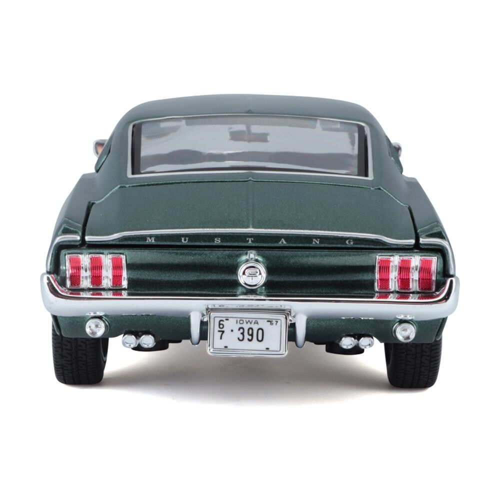 Maisto 1:18 1967 Ford Mustang Fastback Green Diecast Model Car Collectible Green — image 5