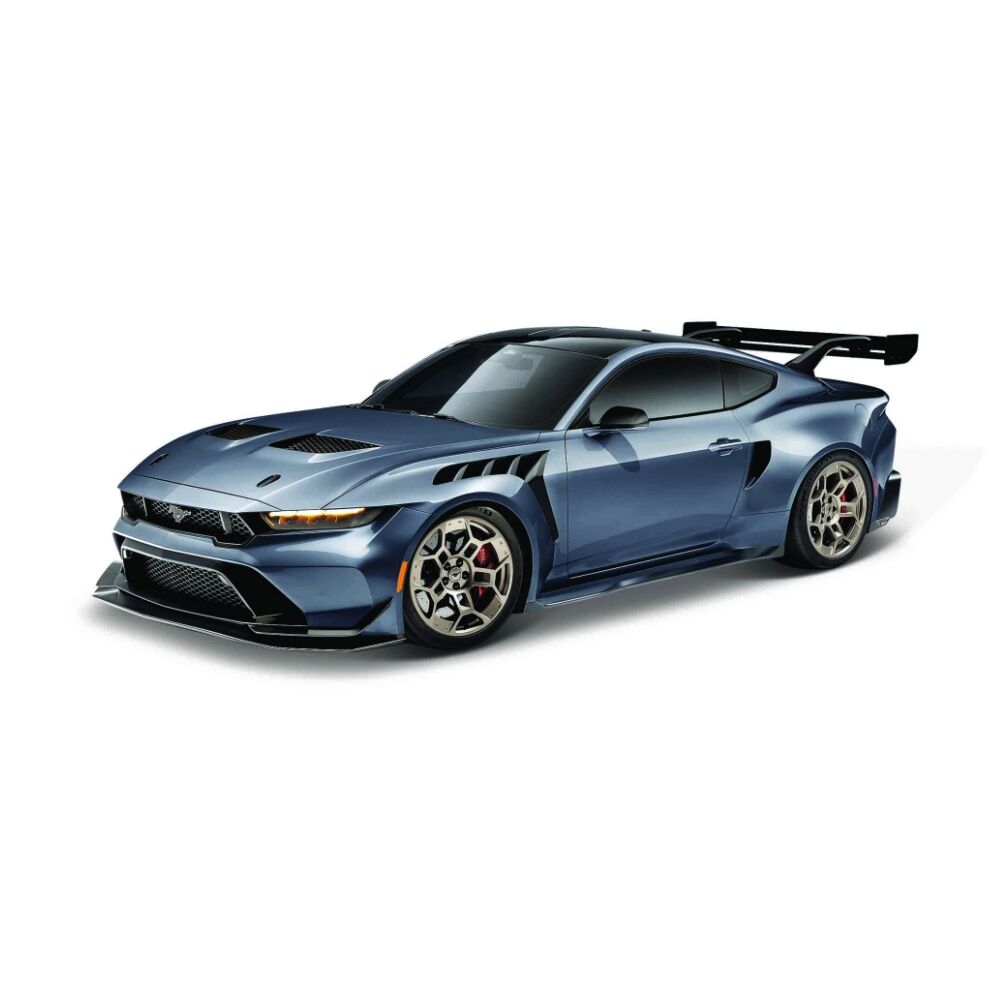 Maisto 1.18 2025 Ford Mustang GTD Metallic Grey Diecast Model Car Collectible Grey