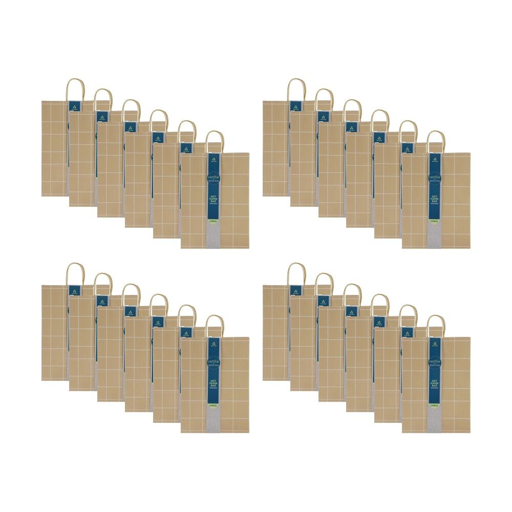 Lemon and Lime 2pc Lemon And Lime Patterned Paper Gift Bag Set 45x32x15cm Assorted (24 Pack)