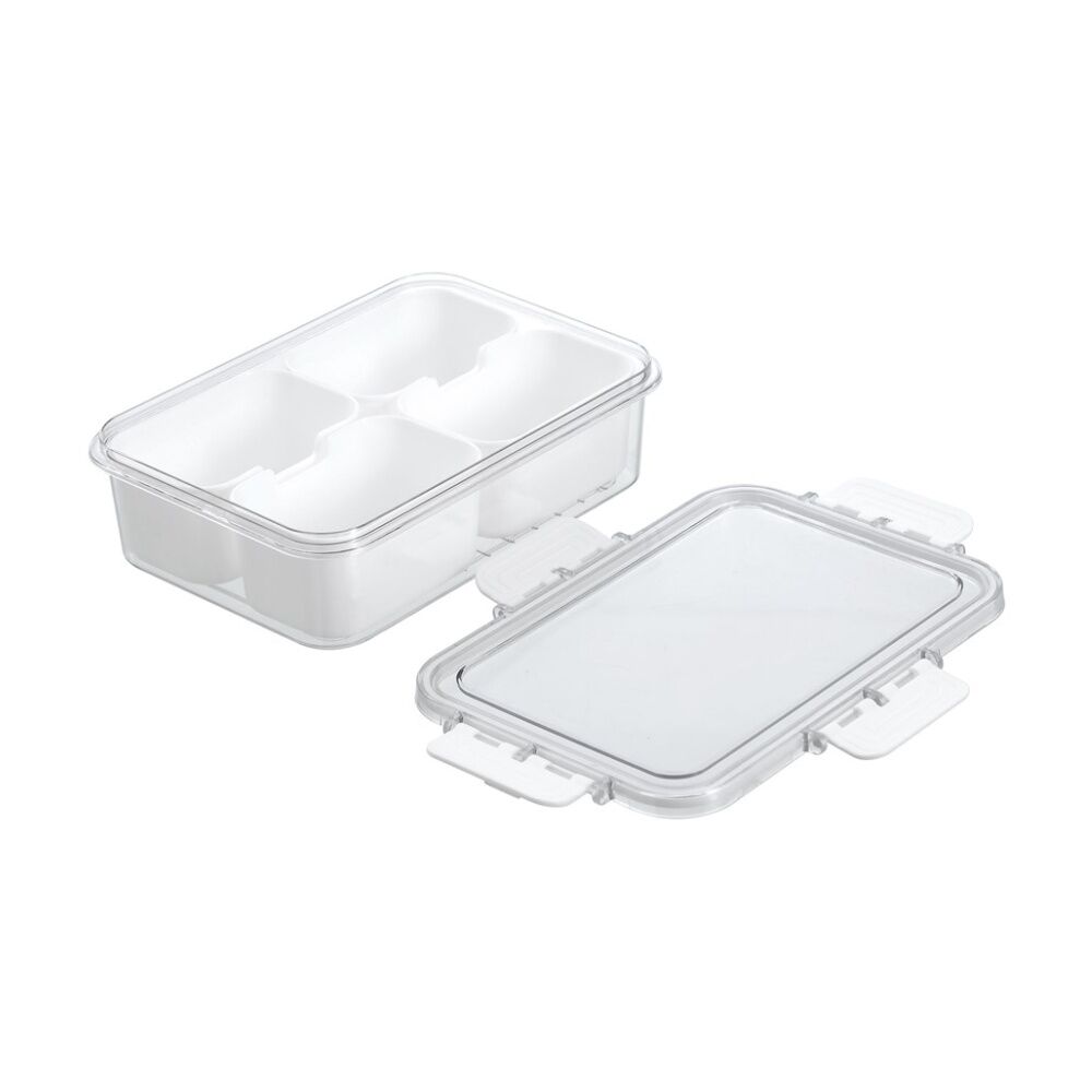Lemon and Lime Snackal Box 4 Section Reusable Food Container 24x17x6.8cm (12 Pack) — image 3