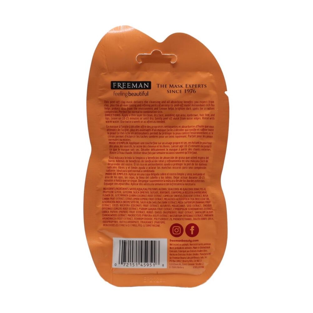 Freeman Sweet Tea & Lemon Acne Clearing Peel Clay Mask Normal To Combo Skin — image 2