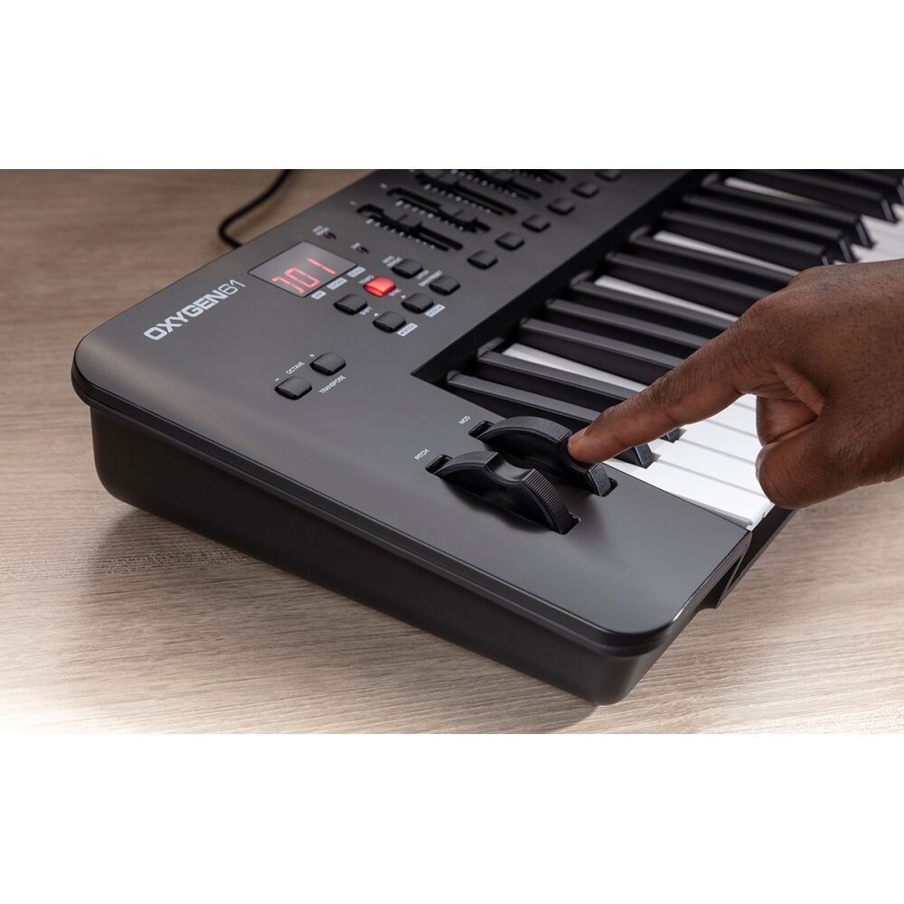M-Audio 61 Key Oxygen MKV Usb-midi Connected Keyboard Controller Pads/Pots/Fader — image 4