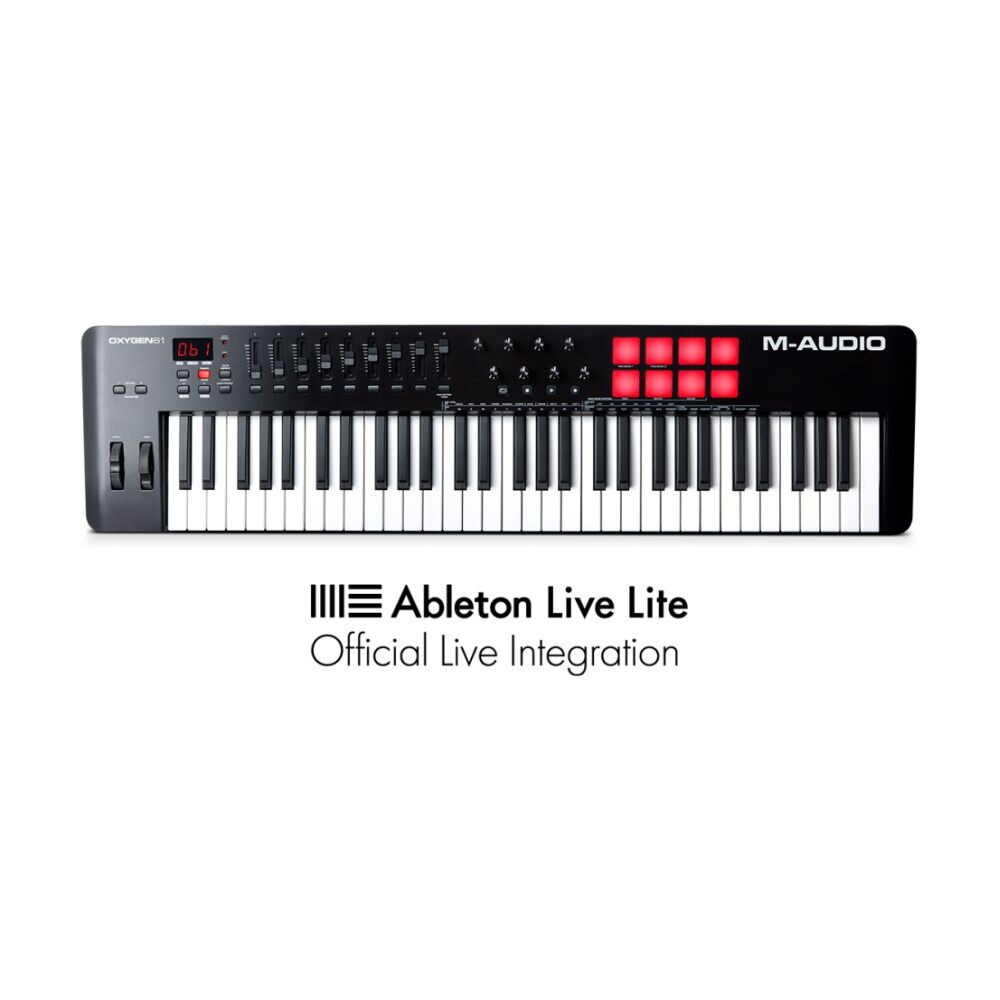 M-Audio 61 Key Oxygen MKV Usb-midi Connected Keyboard Controller Pads/Pots/Fader — image 2