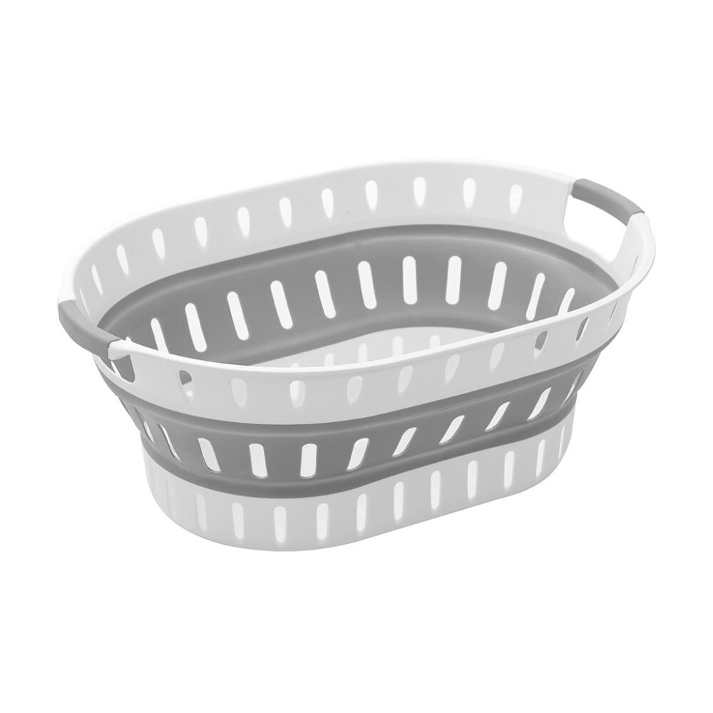Boxsweden Collapsible Oval Laundry/Clothing Carry Basket 36L Assorted (4 Pack) — image 8