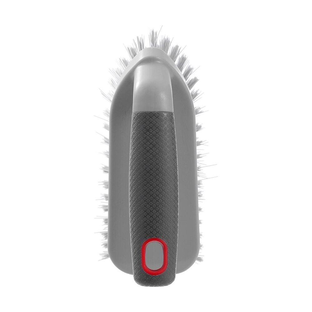 Boxsweden Grey Prime Handled Scrubbing Cleaning Brush w/ Comfortable Soft Grip — image 3