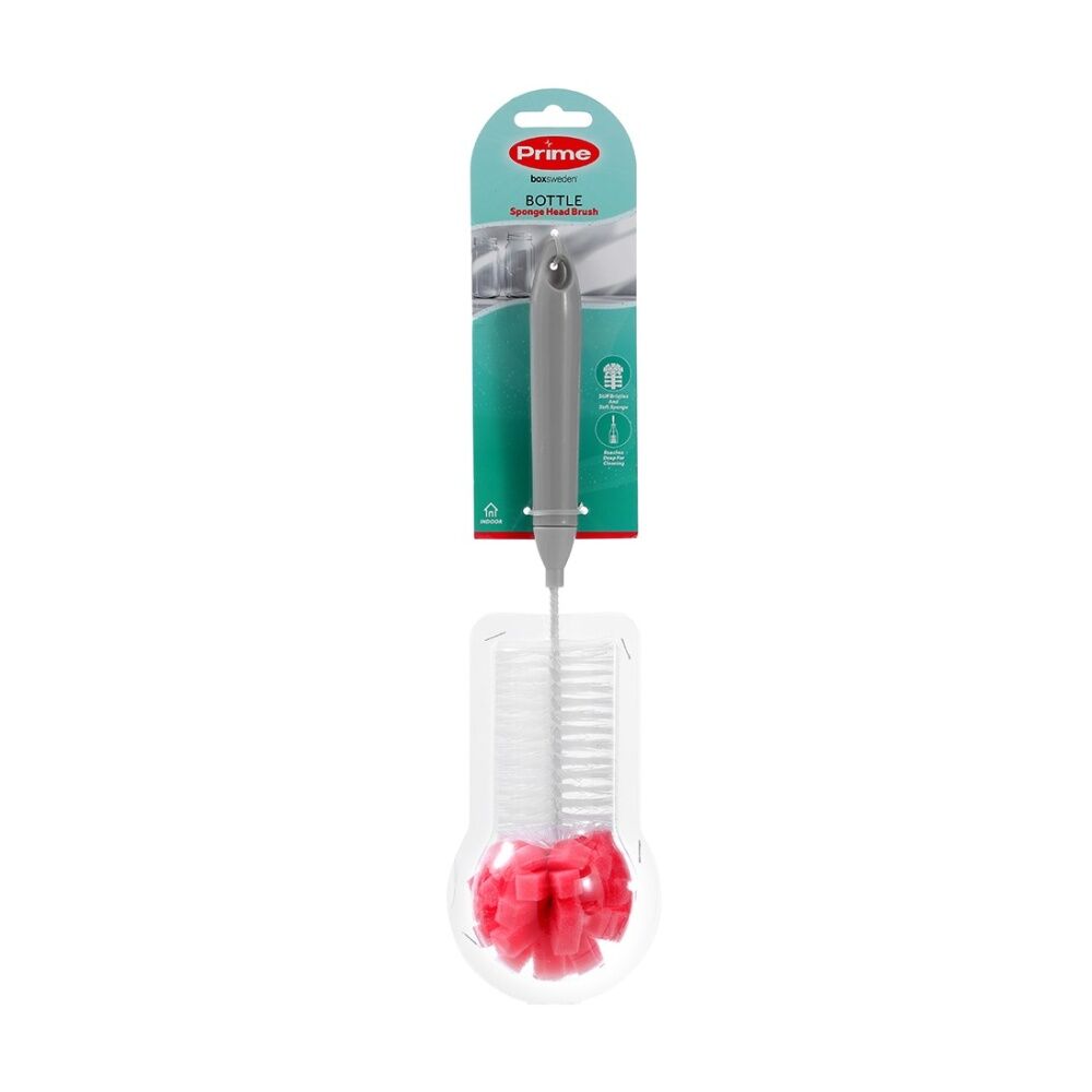 Boxsweden Assorted Prime Essentials Bottle Cleaning Brush w/ Sponge Head
