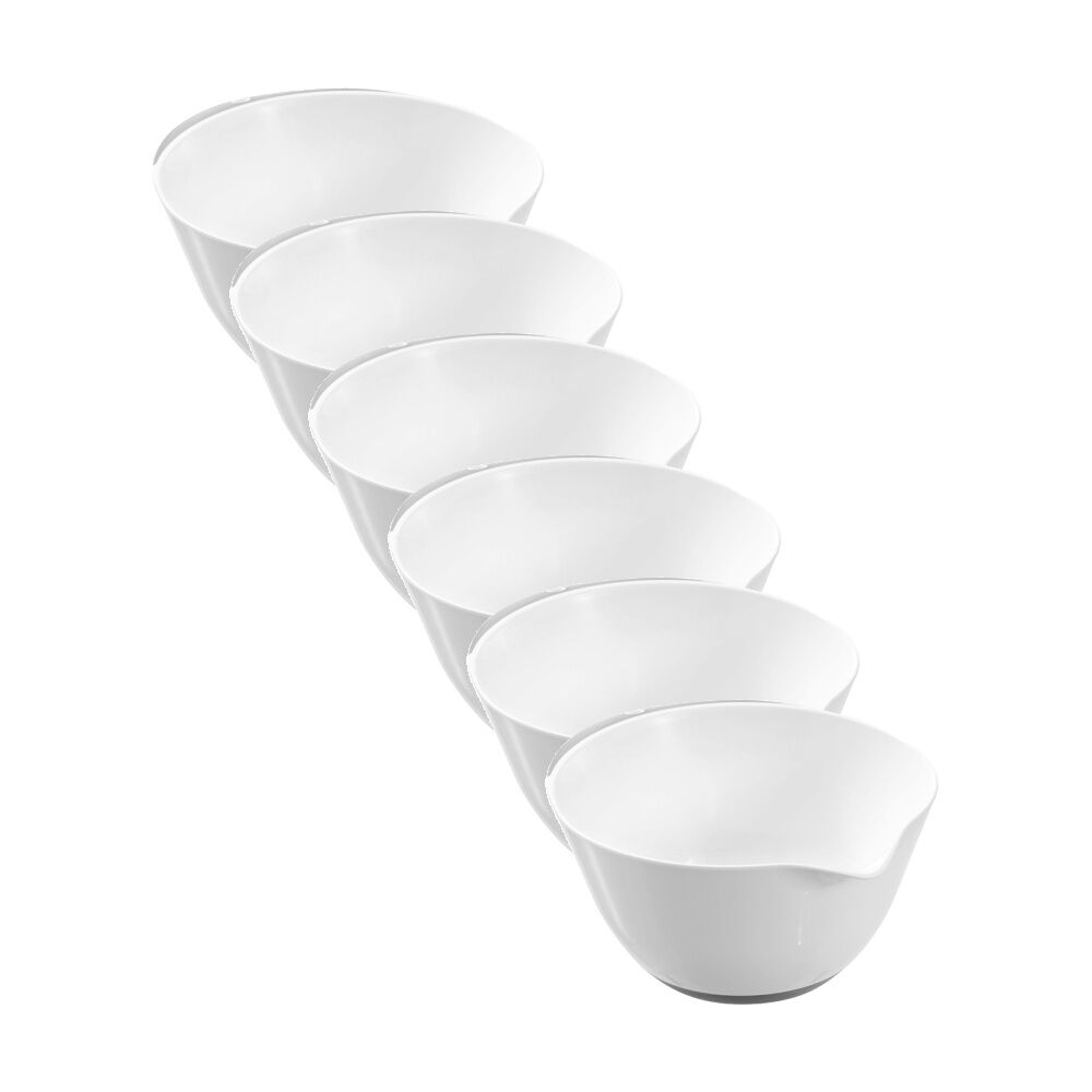 Lemon and Lime Anti Slip Kitchen Cooking Food Mixing Bowl 3L Assorted (6 Pack)
