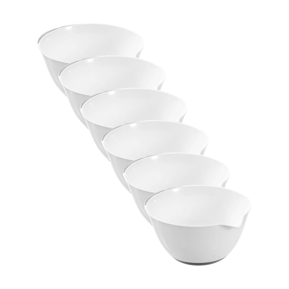 Lemon and Lime Anti Slip Kitchen Cooking Food Mixing Bowl 5L Assorted (6 Pack)