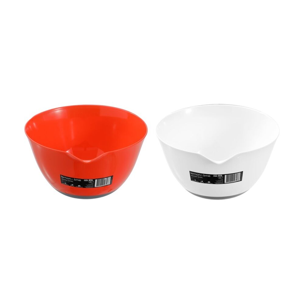 Lemon and Lime Anti Slip Kitchen Cooking Food Mixing Bowl 5L Assorted (6 Pack) — image 3
