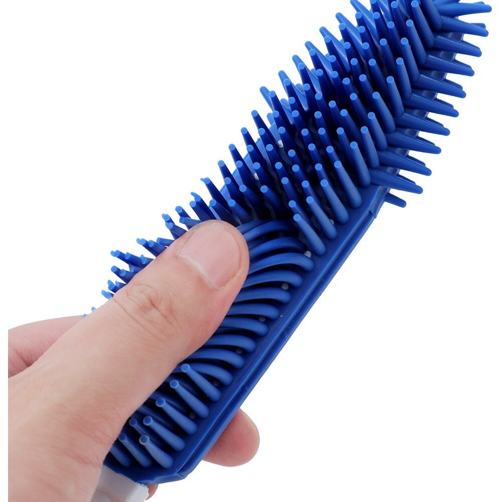 Paws and Claws Pet Dog/Cat Bristle Brush w/ Ergonomic Handle Blue/White 27cm (6 Pack) — image 5