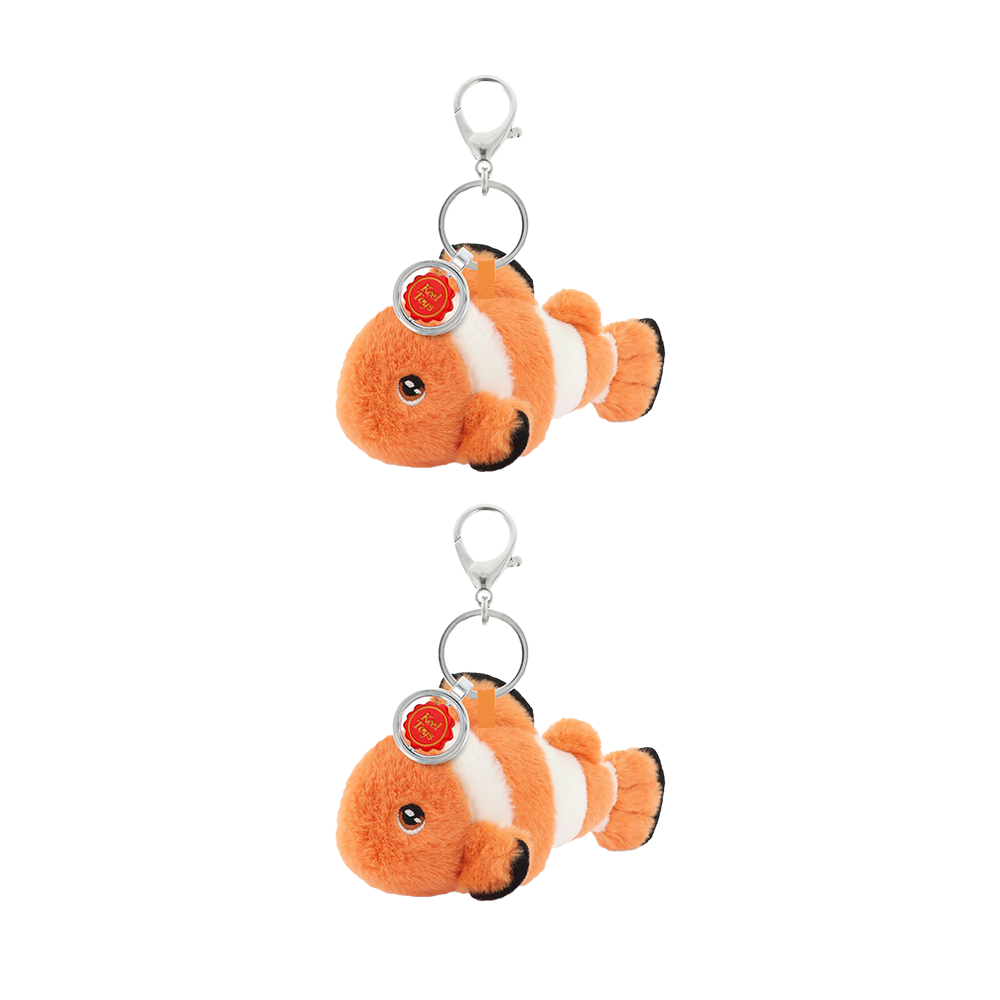 Keeleco 100% Recycled Material Soft Huggable Delux Plush Toy Clownfish (2 Pack)