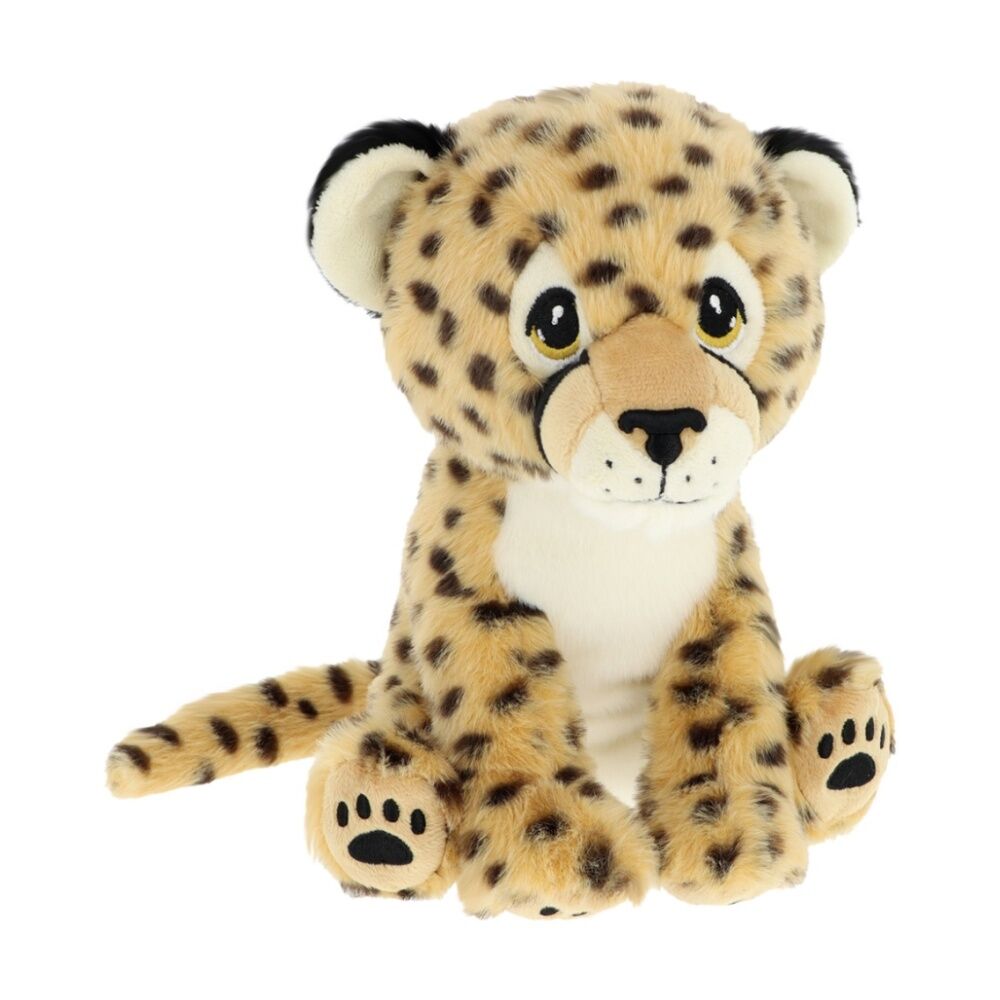Keeleco Delux Plush Toy Sustainable Soft Huggable Animal Cheetah (2 Pack) — image 2