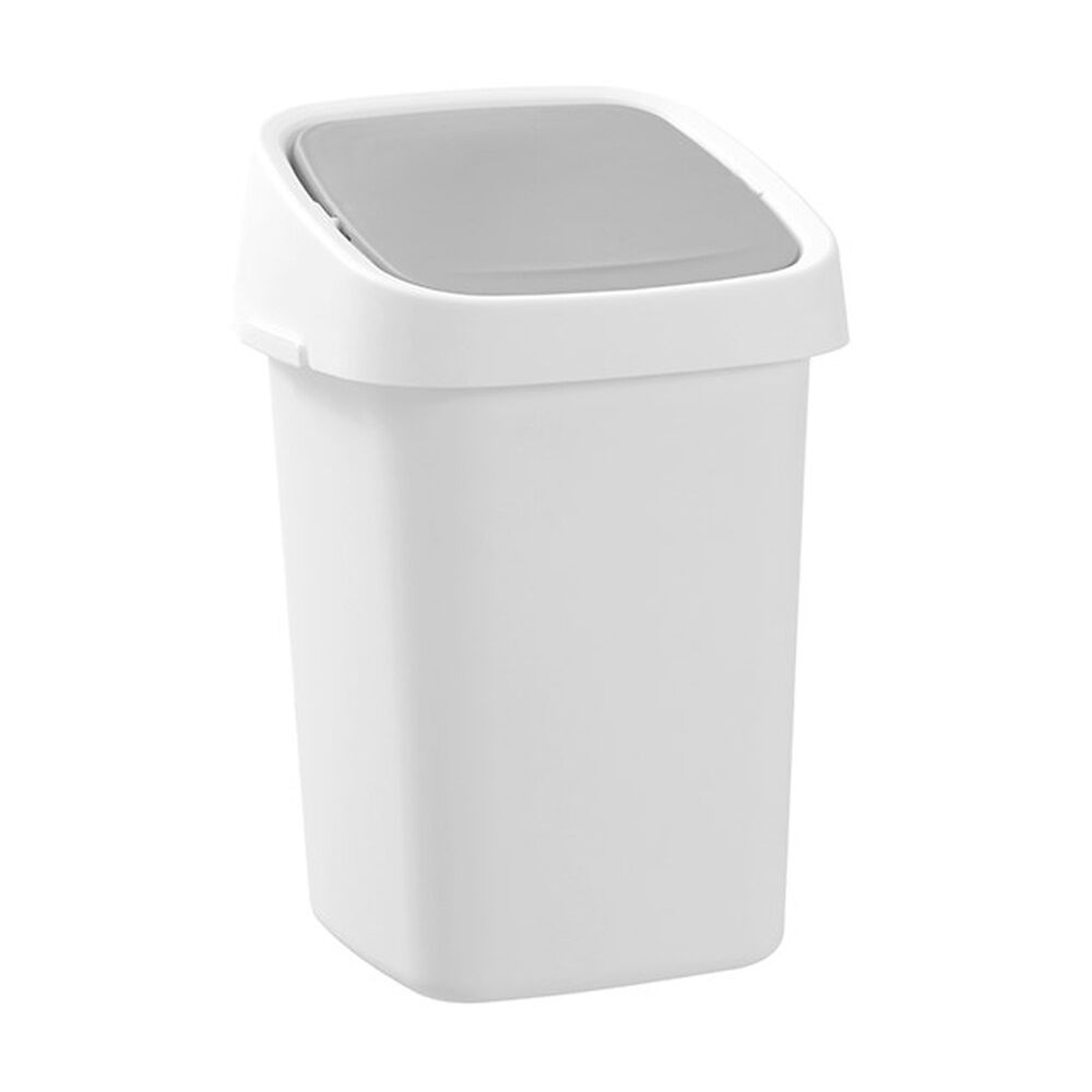 Boxsweden Edge Swing Easy Clean Rubbish Bin w/ No Drip Rim White Square 5L Boxsweden — image 4